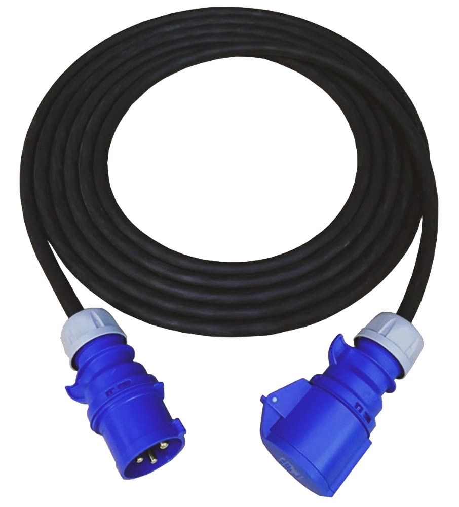 Удлинитель кабельный силовой EDS CP 3G4-32А CEE 32A-3PIN/CEE 32A-3PIN 30М