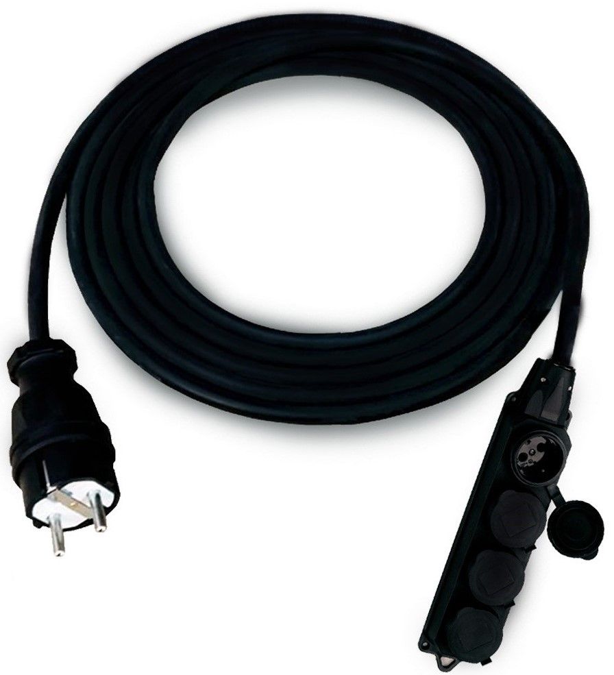 Удлинитель кабельный силовой EDS CP 3Х2.5-16А SCHUKO/OMEGA 4 1М