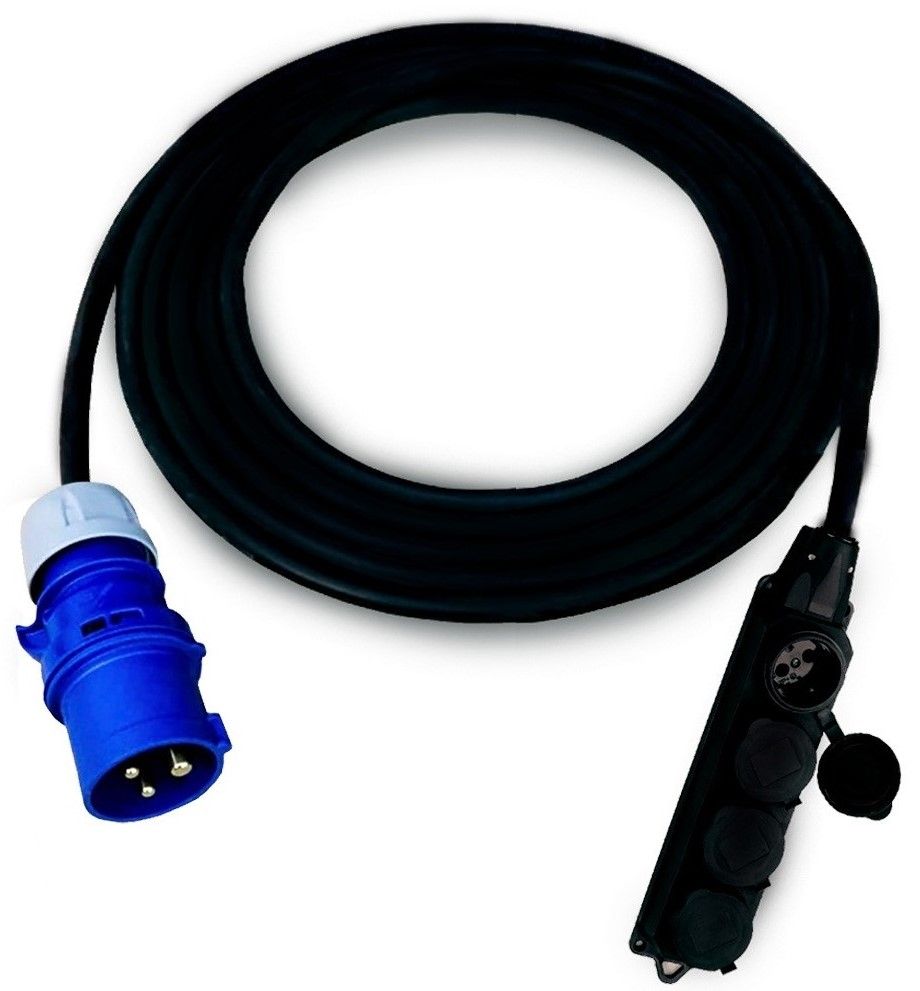 Удлинитель кабельный силовой EDS CP 3Х2.5-16А CEE 16A-3PIN/OMEGA 4 30М