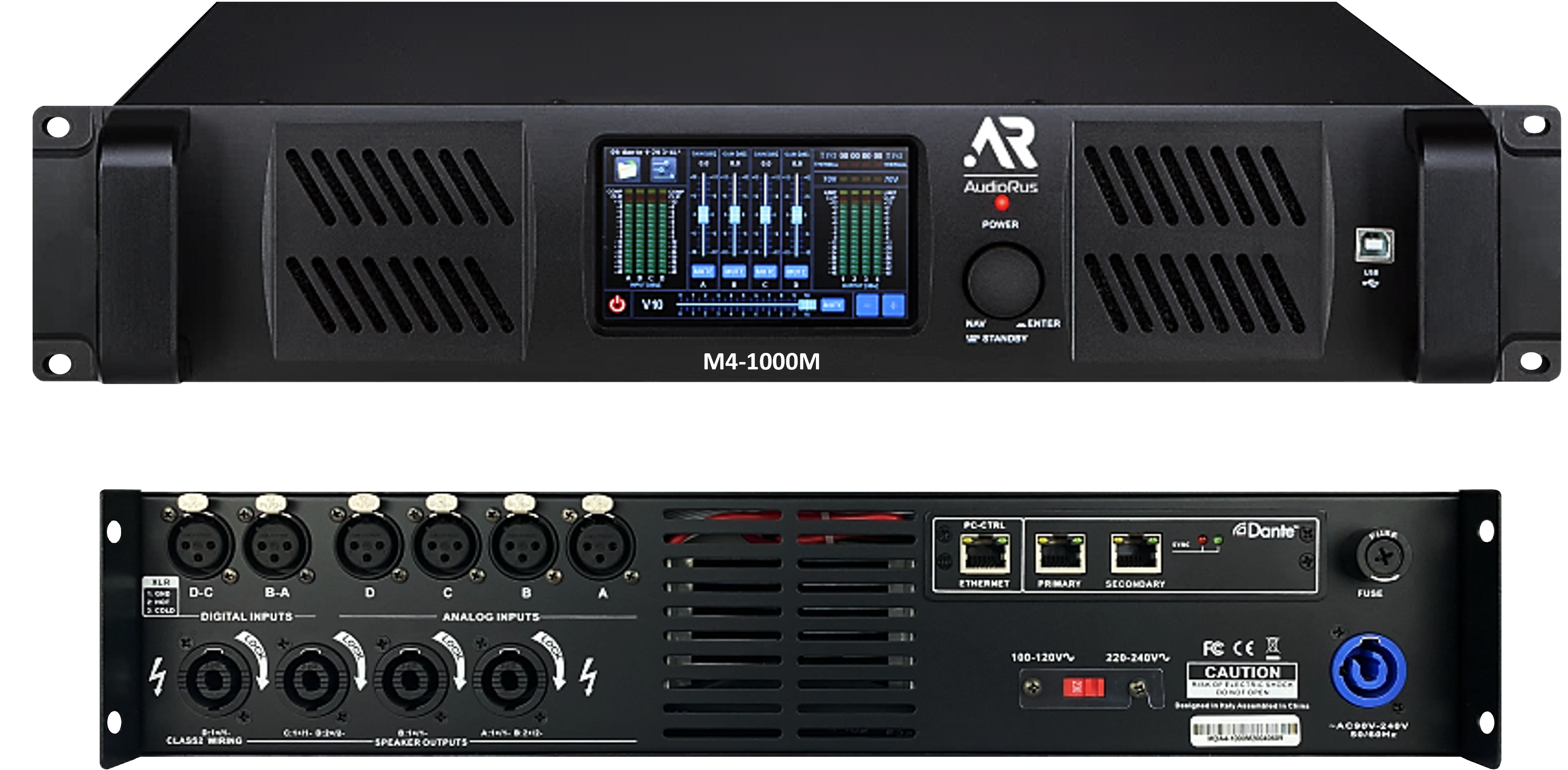 Цифровой усилитель мощности AUDIORUS M4-1000M DANTE