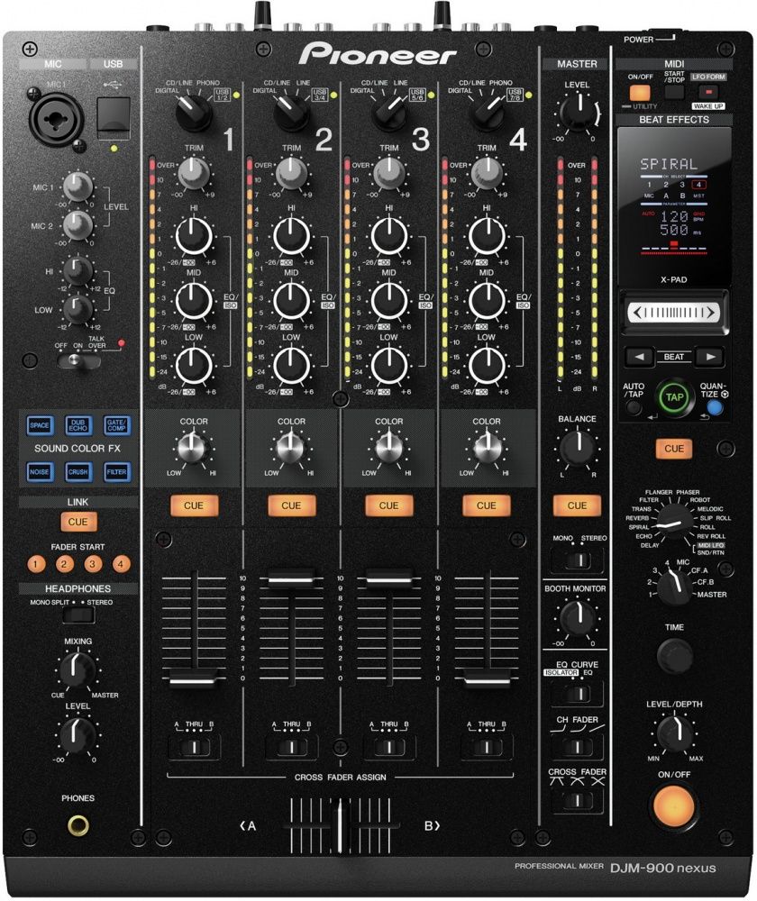 DJ микшерный пульт PIONEER DJM-900 NEXUS купить с выгодой в интернет  магазине Дикстен