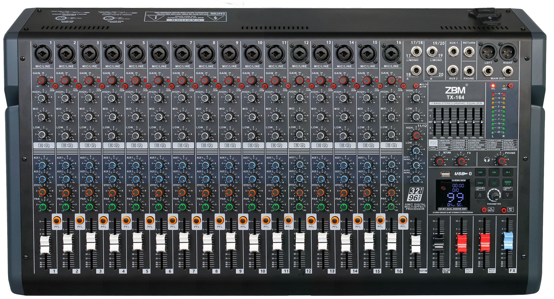 Настольный микшерный пульт ZBM TX-164