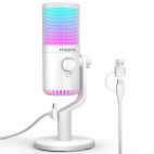Настольный USB-микрофон MAONO DM30RGB (WHITE)